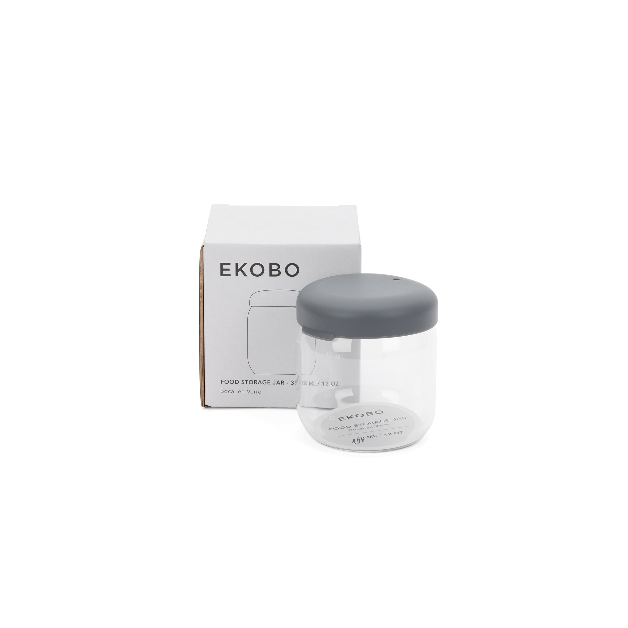 Food Storage Jar in Borosilicate Glass 350 ml - Storm EKOBO