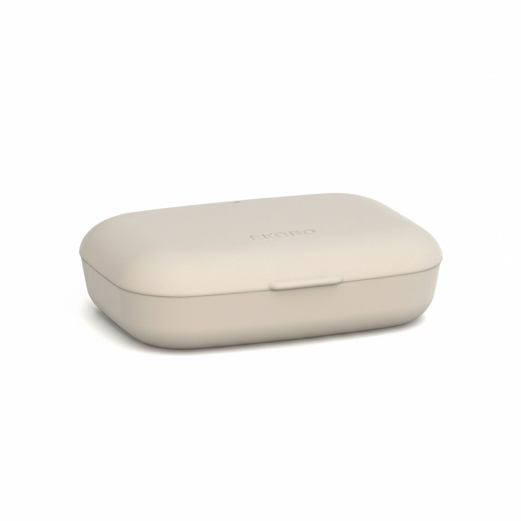 Rectangular Travel Soap Box - Sand for him EKOBO