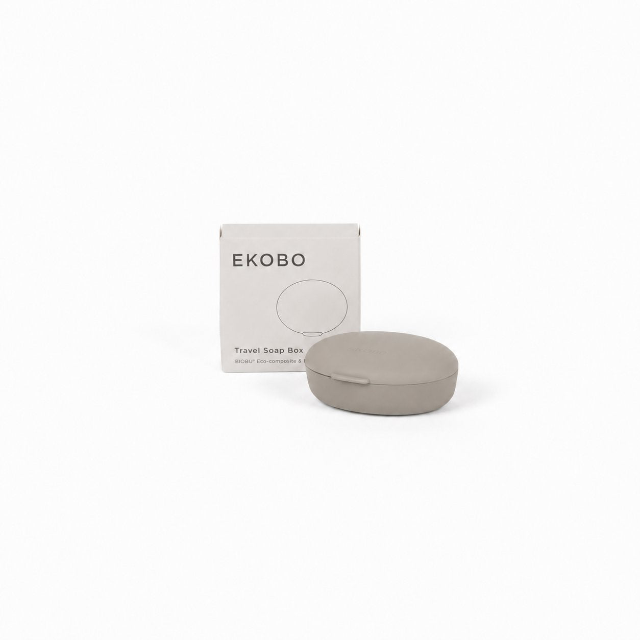 Oval Travel Soap Box - Stone EKOBO