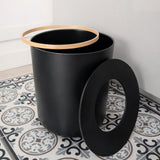 Bathroom Bin 6L - Black Bath EKOBO