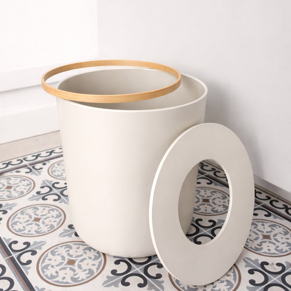 Bathroom Bin 6L - Off White Bath EKOBO