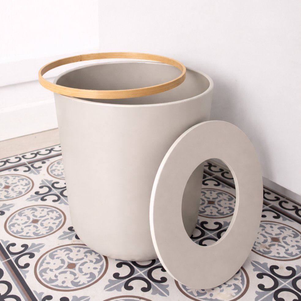 Bathroom Bin 6L - Stone Bath EKOBO