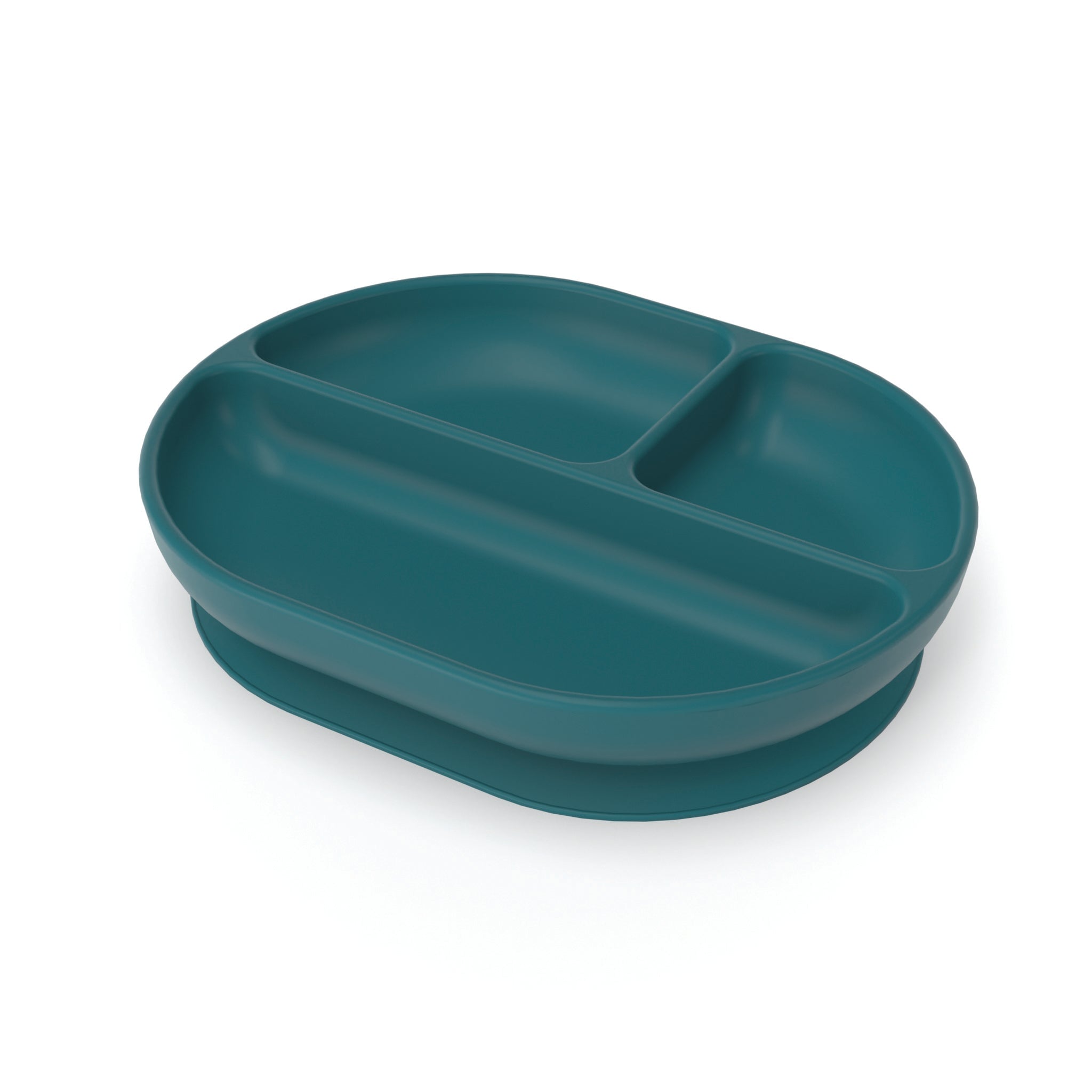 Silicone Divided Plate & Sippy Cup Set - Blue Abyss EKOBO