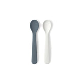 Suction Plates & Silicone Spoons Set - Cloud & Storm EKOBO
