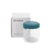 Food Storage Jar in Borosilicate Glass 350 ml - Blue Abyss EKOBO