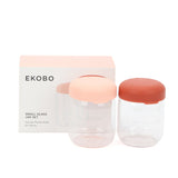 Food Storage Jar Set in Borosilicate Glass 180 ml - Blush / Terracotta Kids EKOBO