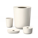 4-Piece Bathroom Set - White EKOBO