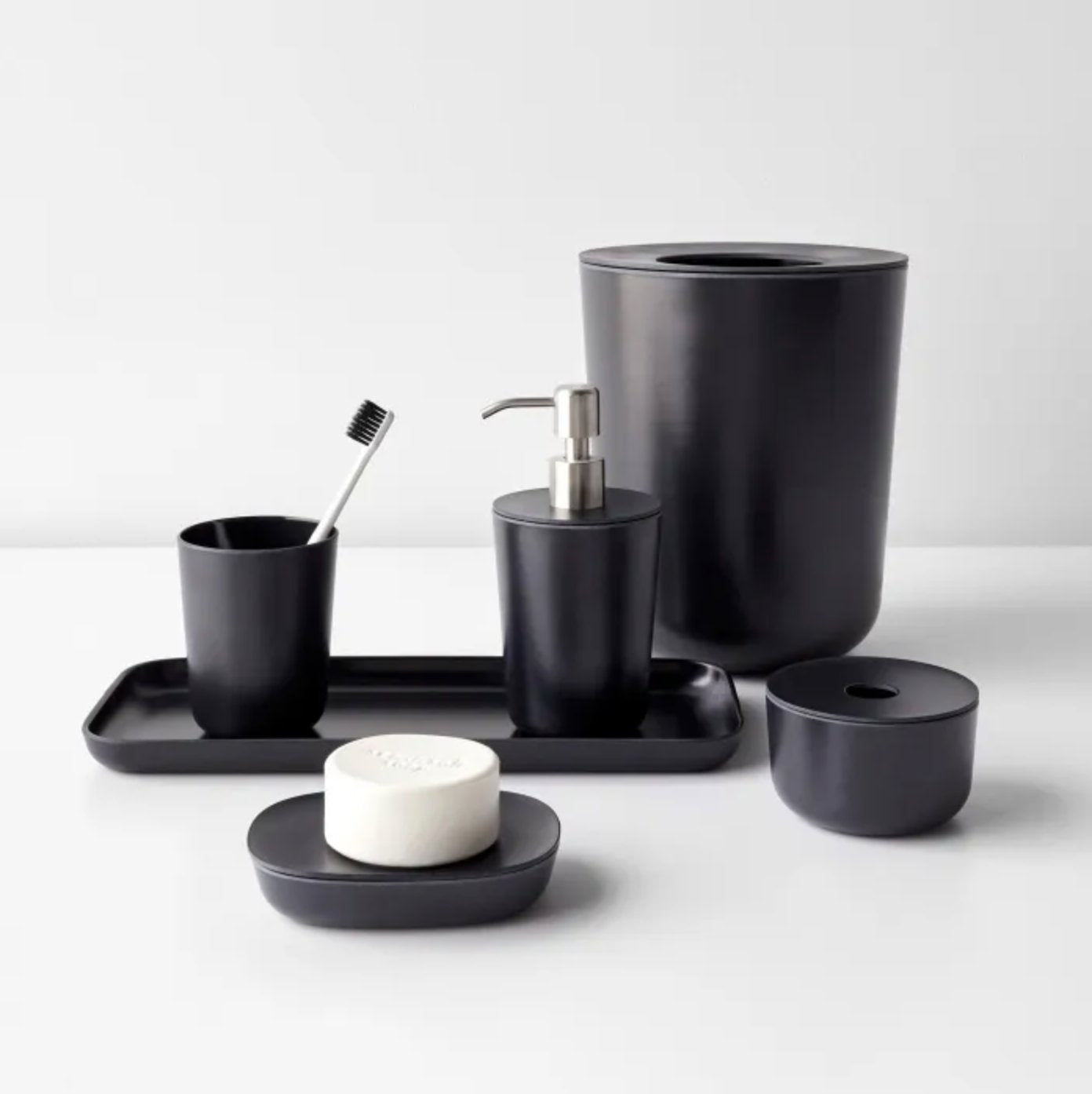 Bathroom Bin 4.5L - Black EKOBO