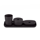 Bathroom Counter Set - Black EKOBO