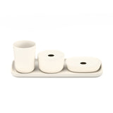 Bathroom Counter Set - Off White EKOBO