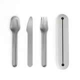 Go Stainless Steel Cutlrey Trio with Silicone Case EKOBO