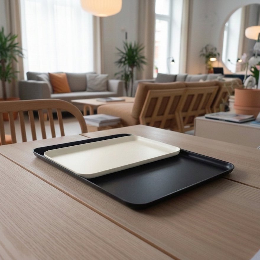Medium Serving Tray - Off White EKOBO