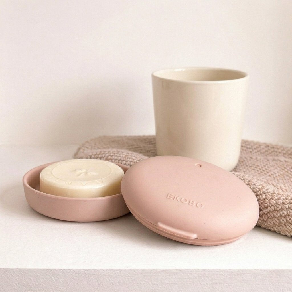 Oval Travel Soap Box - Blush EKOBO