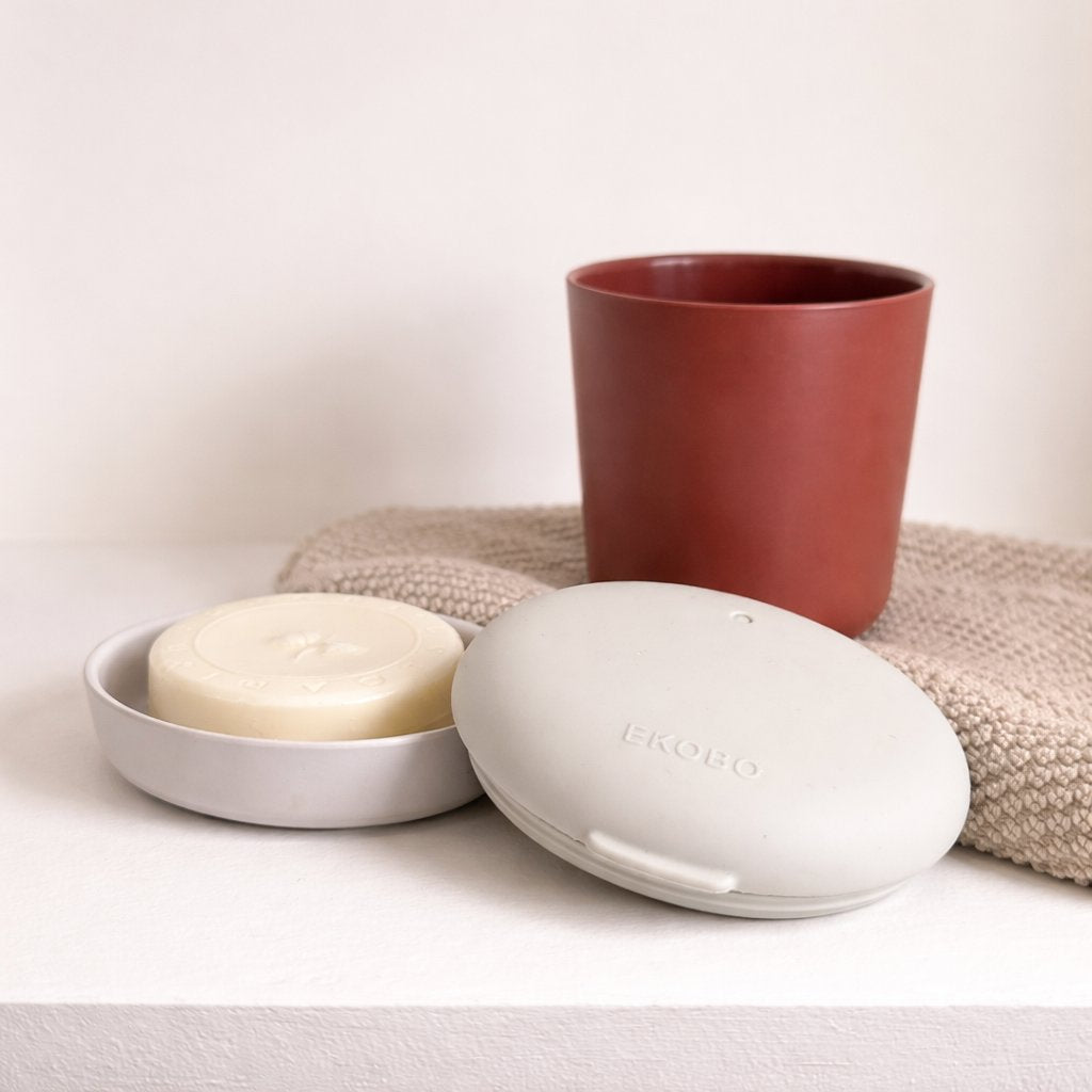 Oval Travel Soap Box - Cloud EKOBO
