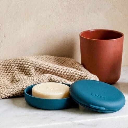Oval Travel Soap Box - Blue Abyss EKOBO