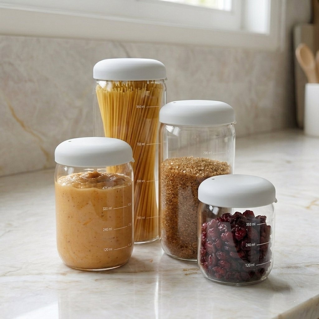 Food Storage Jar in Borosilicate Glass 750 ml - Cloud EKOBO