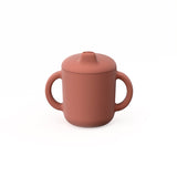 Silicone Sippy Cup with handles - Terracotta kids EKOBO USA