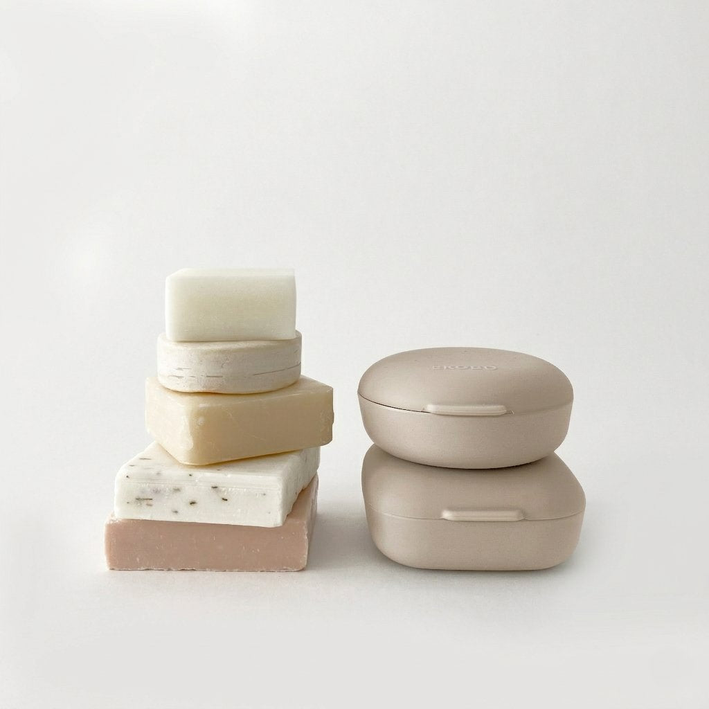 Square Travel Soap Box - Sand EKOBO