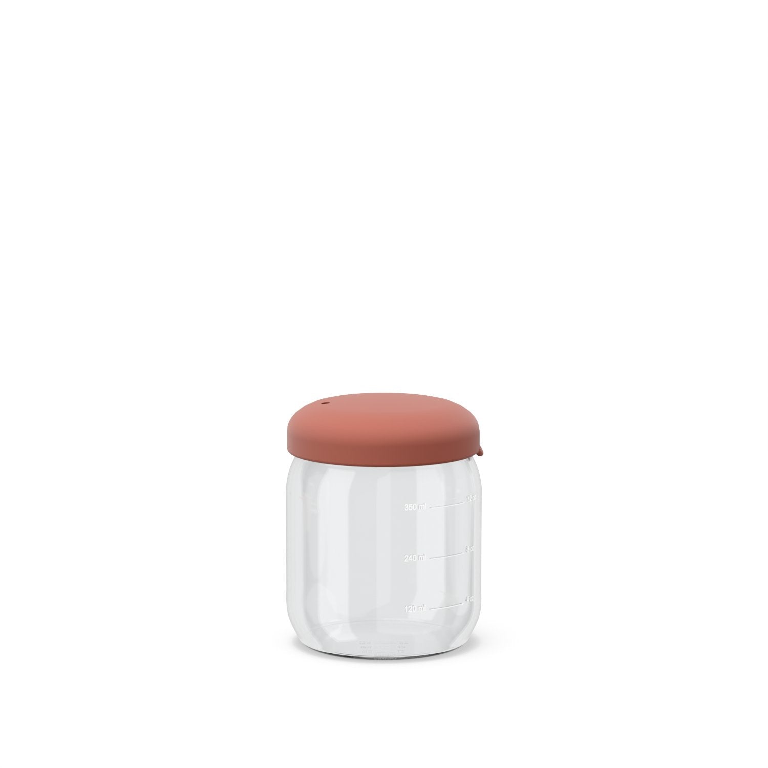 Food Storage Jar in Borosilicate Glass 350 ml - Terracotta EKOBO USA