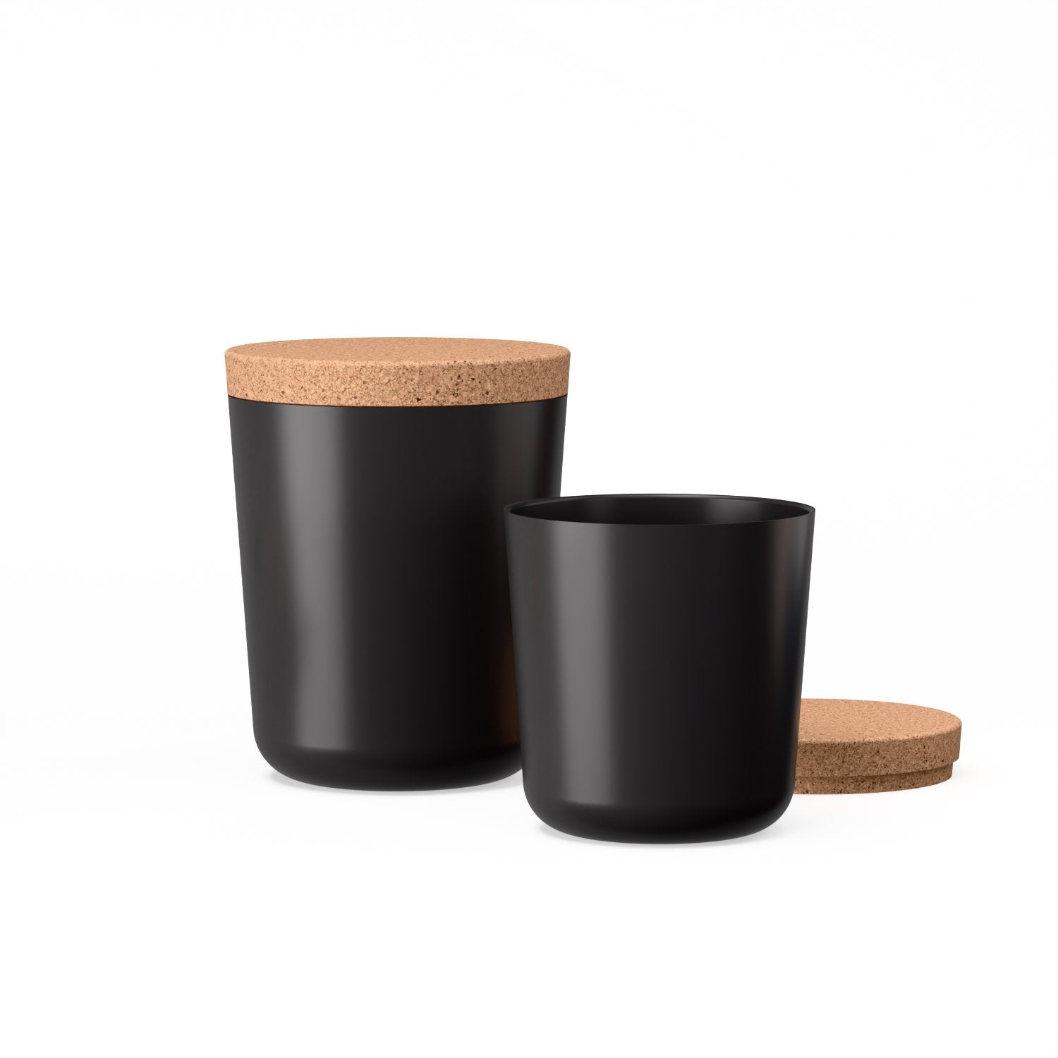 Duo Storage Jar XL + XXL - Black EKOBO