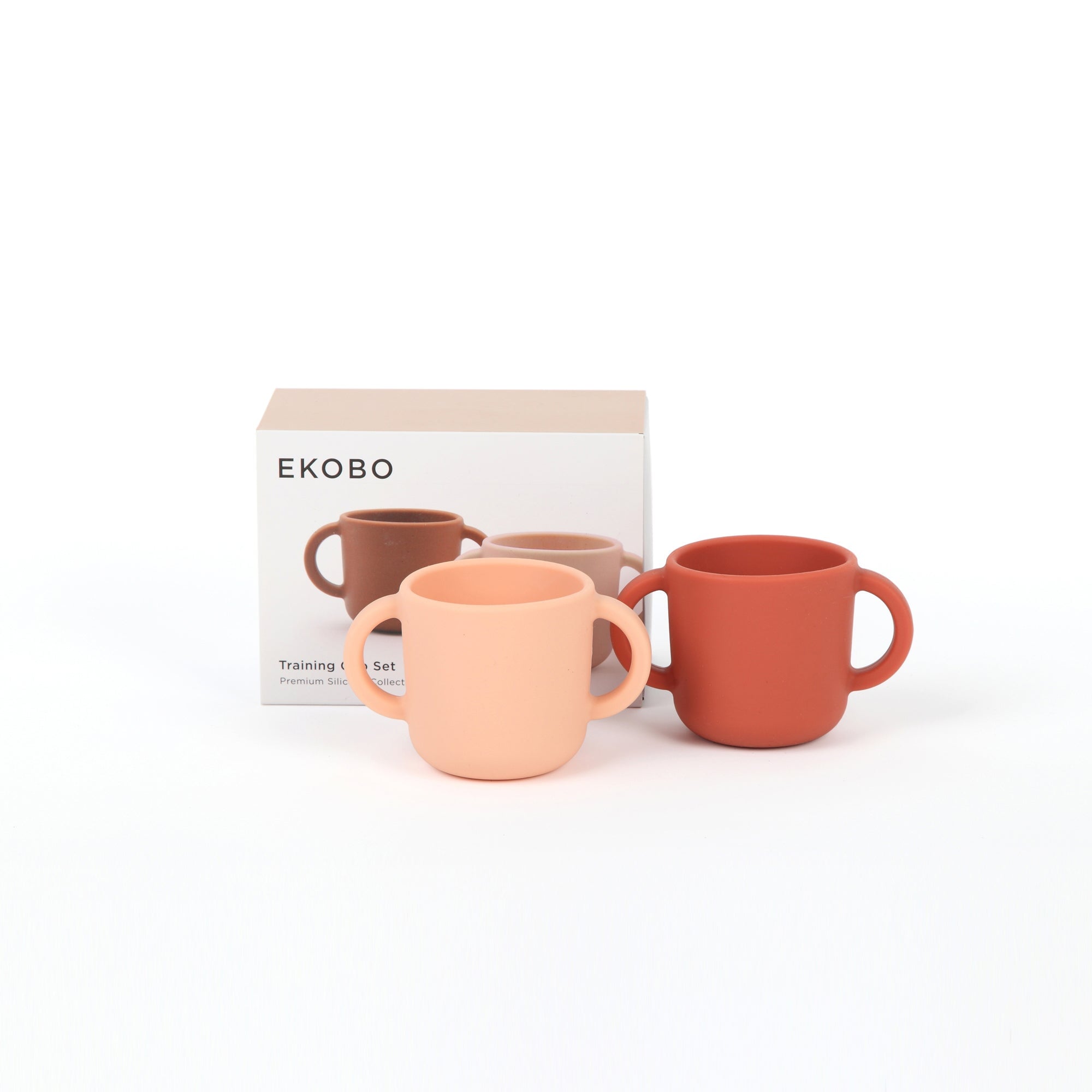 Training Cup Set - Blush / Terracotta kids EKOBO USA