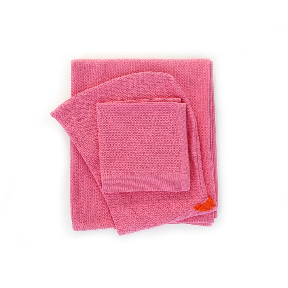 Organic Cotton Baby Hooded Towel Set - Flamingo Kids EKOBO Flamingo
