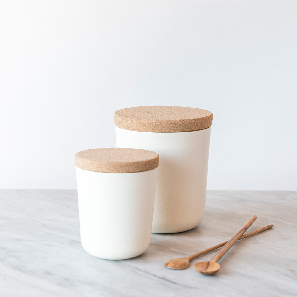 Large Storage Canister - White Eco-Materials EKOBO