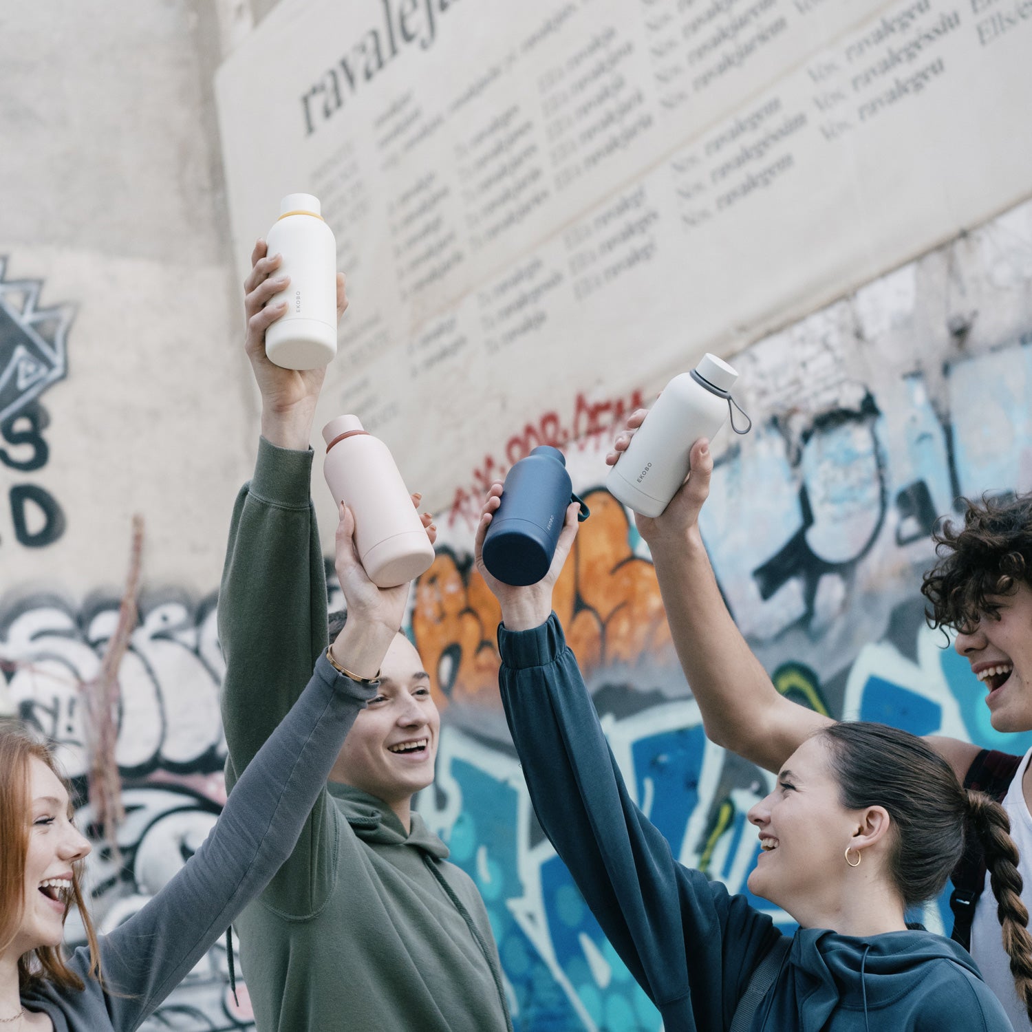 Insulated Reusable Bottle 500ml - Ivory EKOBO