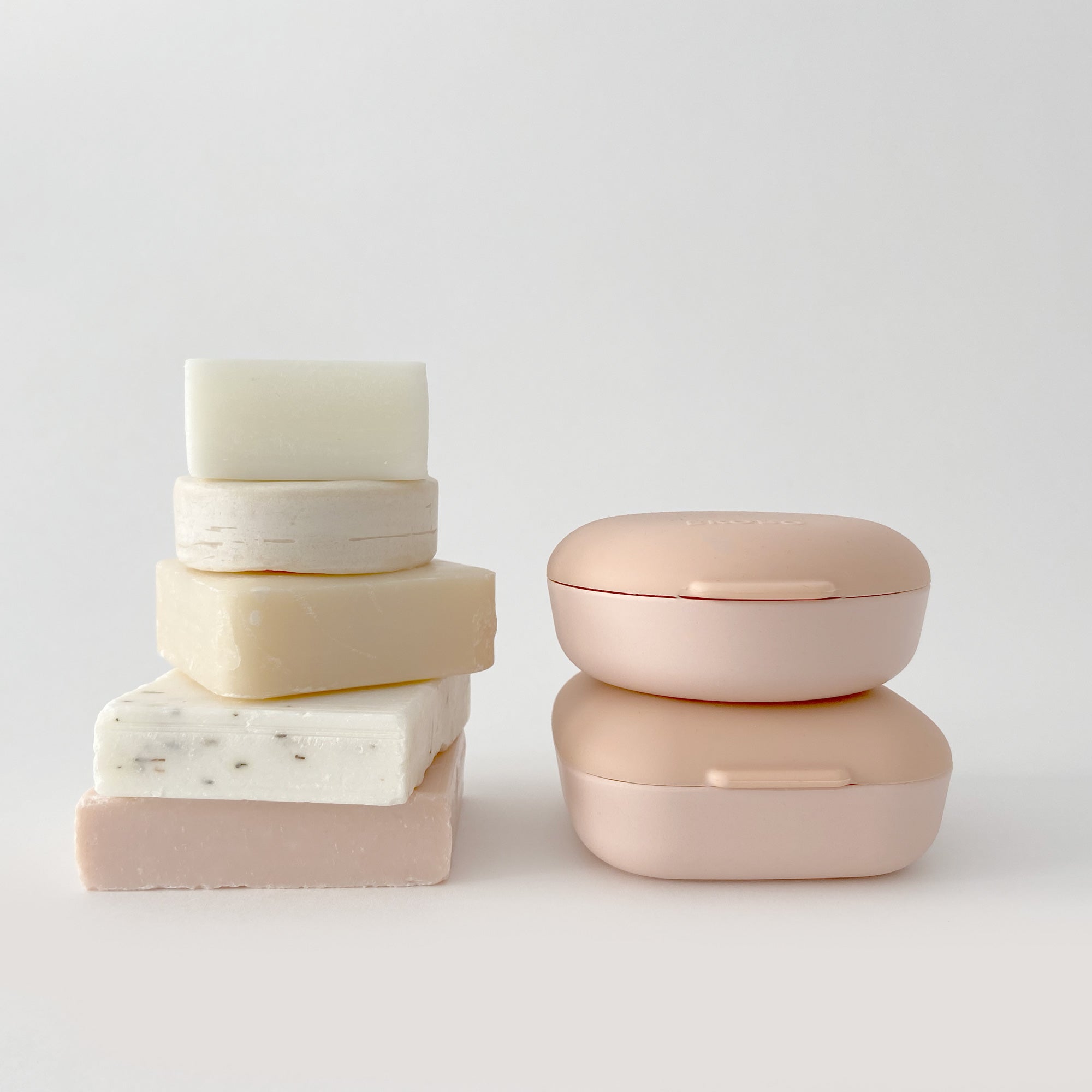 Round Travel Soap Box - Blush EKOBO USA