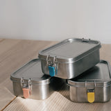 Stainless Steel Lunch Box with heat safe insert - Mimosa EKOBO
