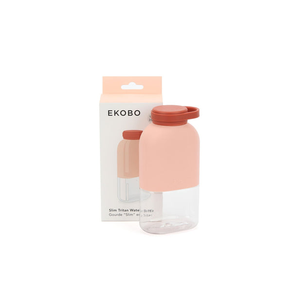 Slim Tritan Water Bottle 350ml Blush / Terracotta EKOBO 