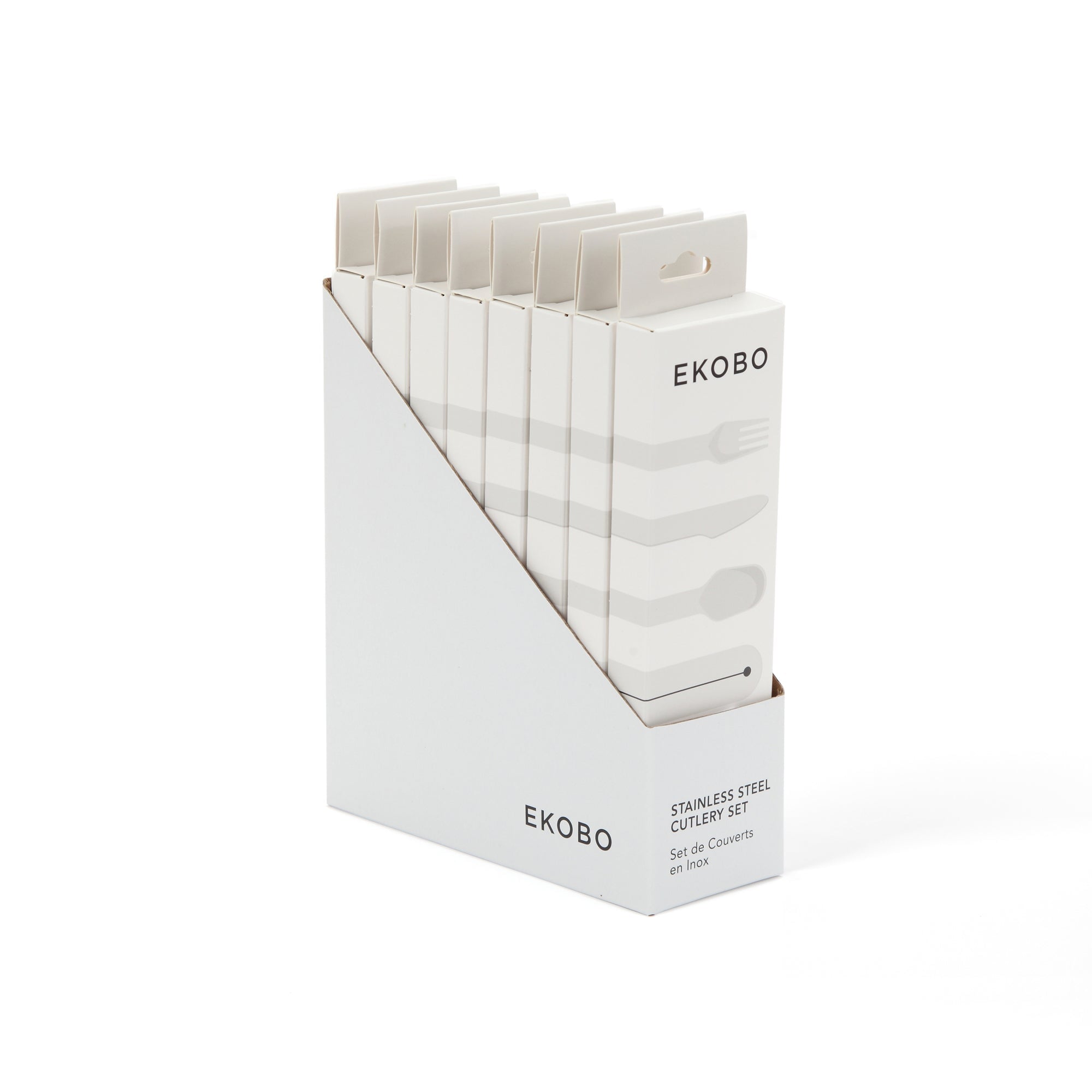 Stainless Steel Cutlery Trio with Silicone Case EKOBO 