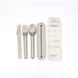 Stainless Steel Cutlery Trio with Silicone Case EKOBO 