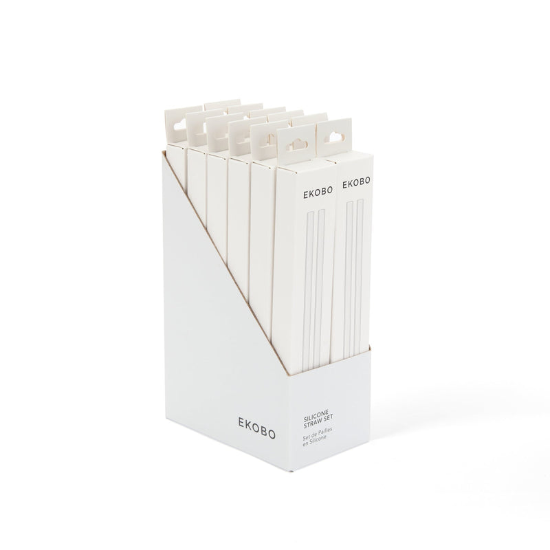 Set of Reusable Silicone Straws EKOBO 