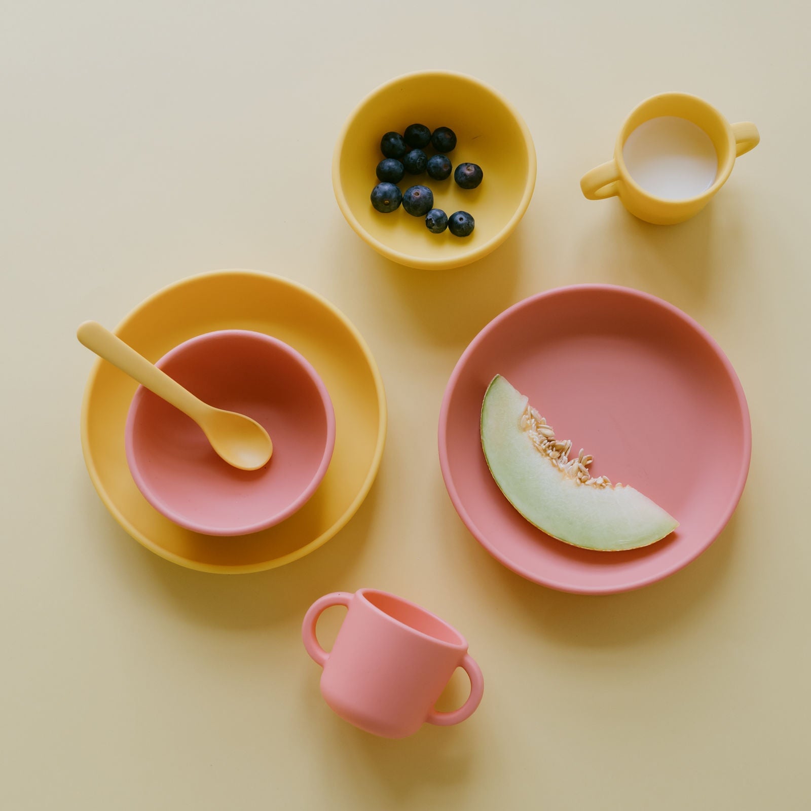 Silicone Sippy Cup with handles - Coral kids EKOBO USA 