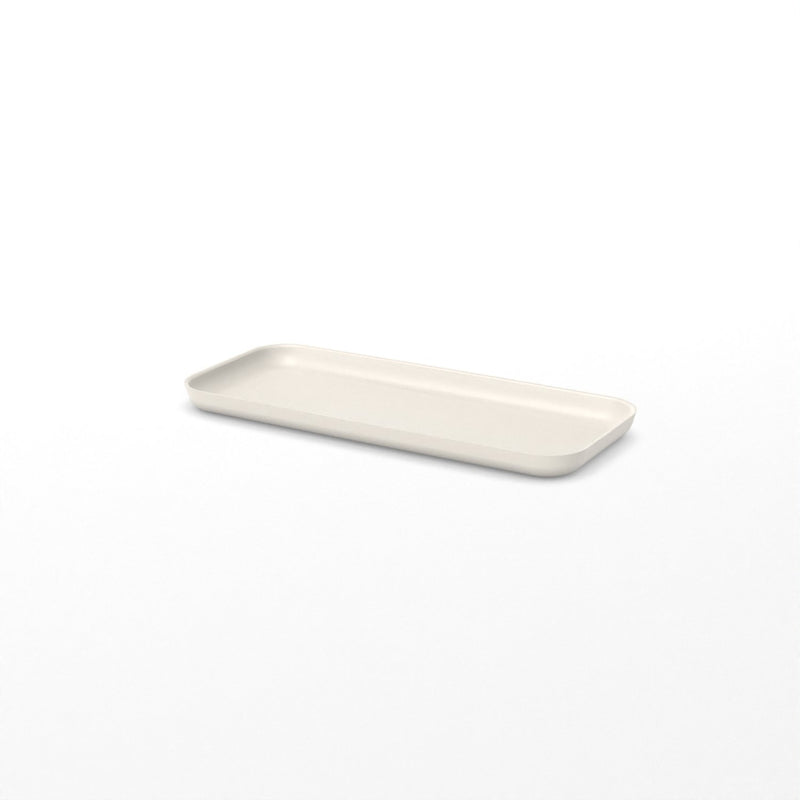 Bathroom Counter Set (Toothbrush Holder, Storage Box, Soap Dish & Tray) - White EKOBO 