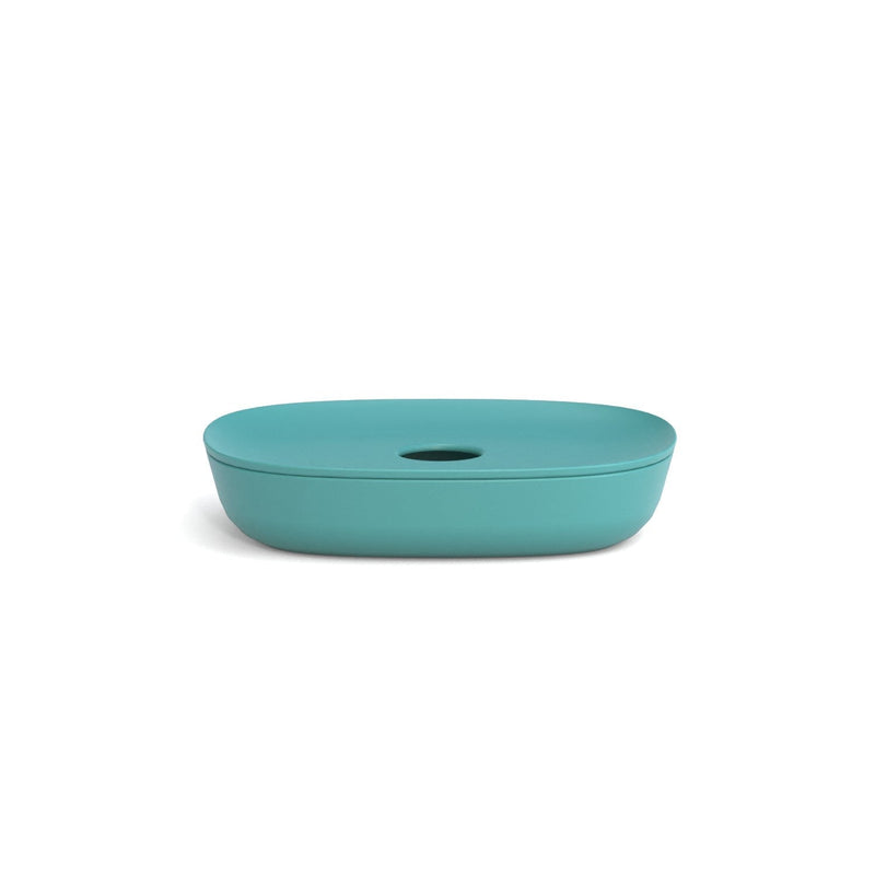 Bathroom Counter Set (Toothbrush Holder, Storage Box, Soap Dish & Tray) - Lagoon EKOBO 