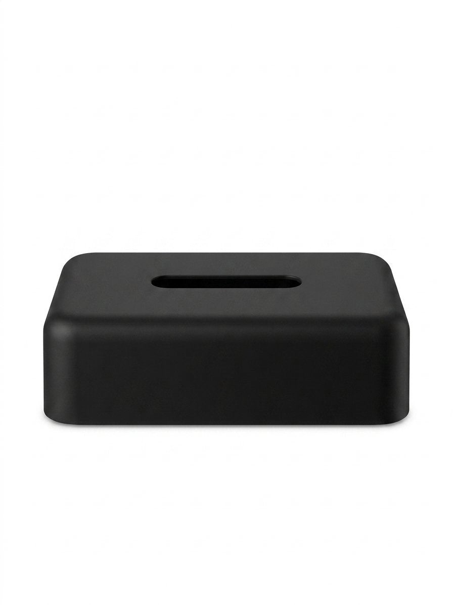 Rectangle Tissue Box Cover - Black | Ekobo EU