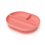 Silicone Divided Plate & Sippy Cup Set - Coral EKOBO 