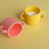 Silicone Sippy Cup with handles - Coral kids EKOBO USA 