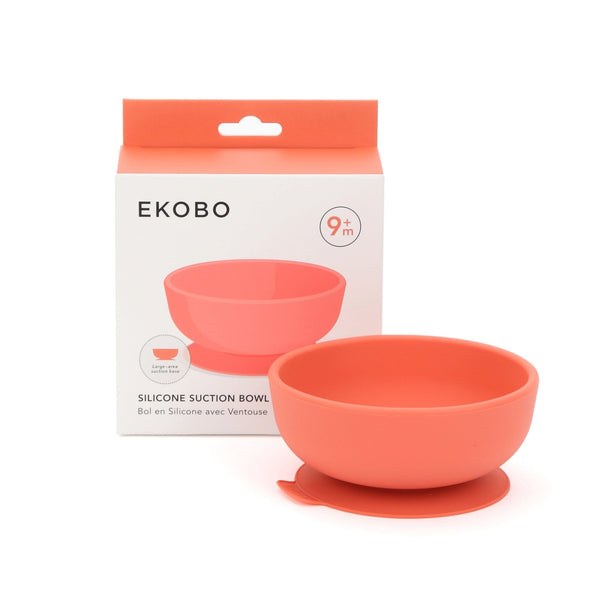 Silicone Suction Bowl - Coral EKOBO USA 