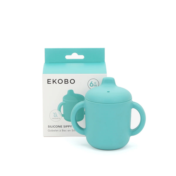 Silicone Sippy Cup with handles - Lagoon kids EKOBO USA 