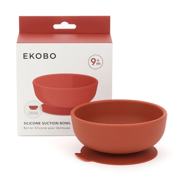 Silicone Suction Bowl - Terracotta EKOBO USA 