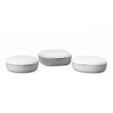 Set of 3 Travel Soap Boxes (Square, Round & Oval) - Cloud EKOBO 