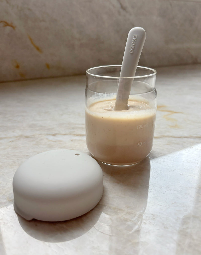 Food Storage Jar Set in Borosilicate Glass 180 ml - Cloud / Storm Kids EKOBO 