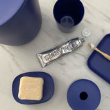 4-Piece Bathroom Set - Royal Blue EKOBO 