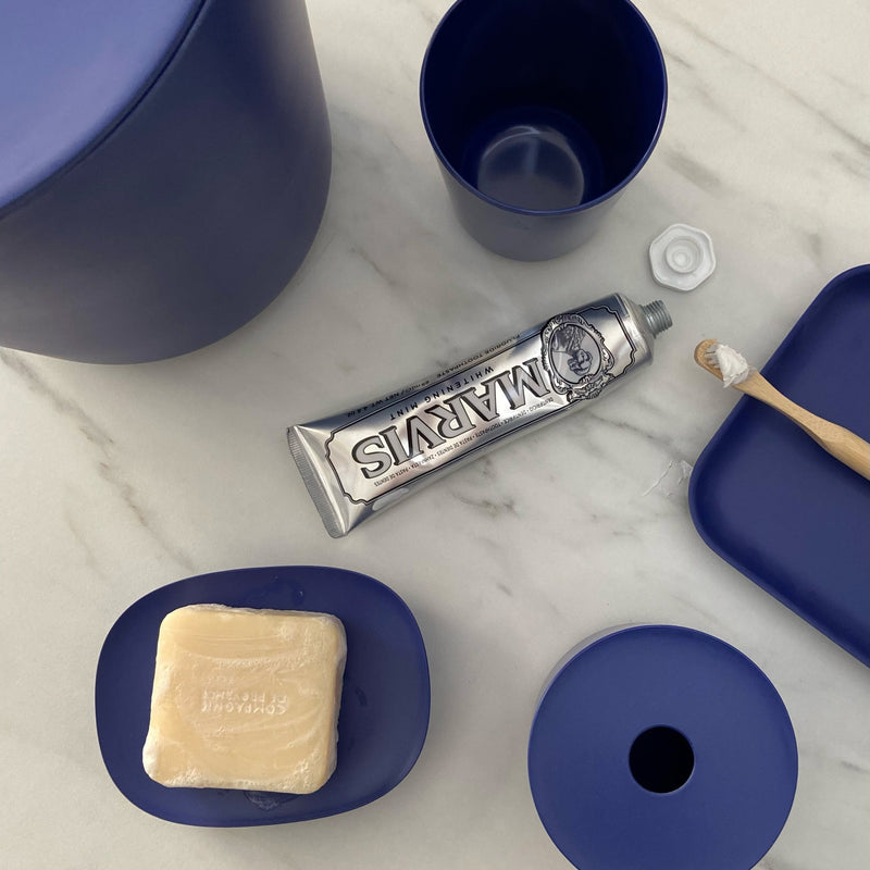 4-Piece Bathroom Set - Royal Blue EKOBO 