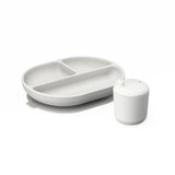 Silicone Divided Plate & Sippy Cup Set - Cloud EKOBO 