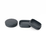 Set of 2 Travel Soap Boxes (Square & Round) - Smoke EKOBO 