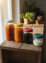 Food Storage Jar in Borosilicate Glass 350 ml - Terracotta EKOBO 